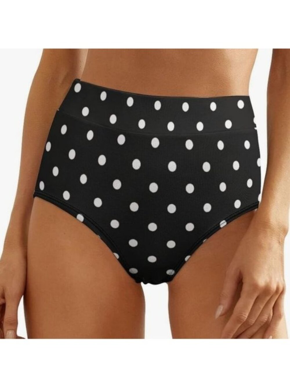 55.🆕Small Halter Top Low Waisted Bottom & Extra High Waist Polka Dot Bottom - Picture 9 of 11